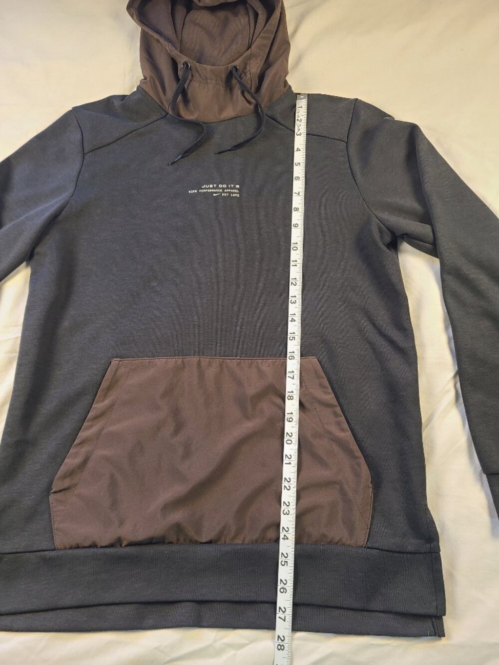 Nike Hooded Sweater Men's S DRI-Fit Black & Brown - Picture 11 of 11